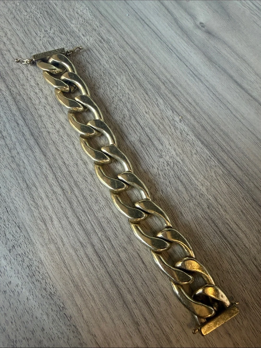 Lucky Brand Antique Gold Curb Chain Bracelet